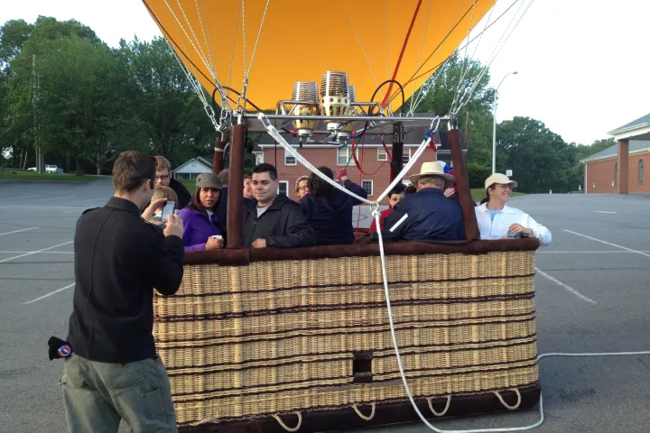 Multiple Person in a Hot Air Balloon