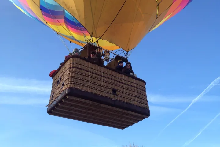 Multiple Person in a Hot Air Balloon